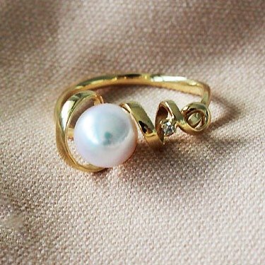 akoya seawater pearl [LOVE ring <home delivery>