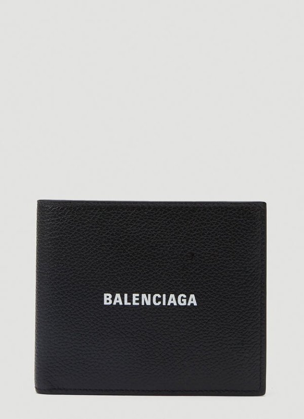 Bi-Fold Logo Wallet in Black