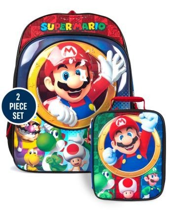 Boys Light Up Mario Backpack And Lunch Box 2-Piece Set | The Children's Place