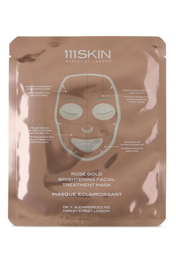 Rose Gold Brightening Facial Treatment Mask, 0.85 oz
