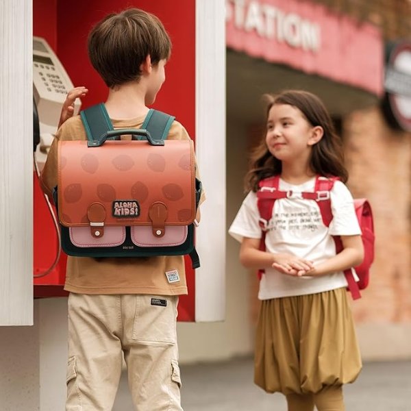 Zoyzoii Kids Backpack, Lemon-shaped School Bag, Nice Gift for Boys and Girls, Aged 5-14
