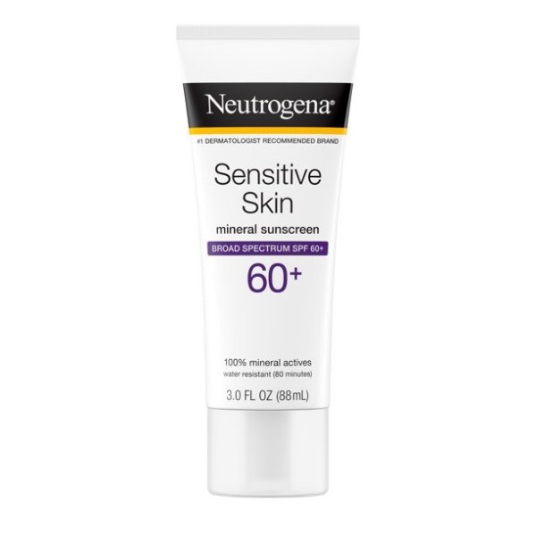 Sensitive Skin Mineral Sunscreen Lotion, SPF 60+, 3 fl oz