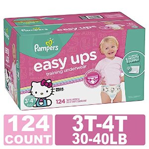 2 Pampers Easy Ups Training Pants Pull On Disposable Diapers for Gitls