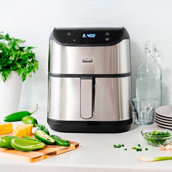 Pro Series 6-qt. Digital Air Fryer with Stainless Finish