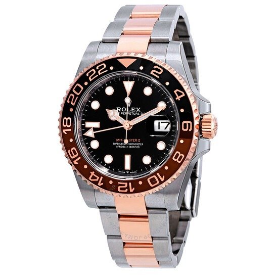 GMT-Master II "Root Beer" Automatic Men's Steel and 18 ct Everose Gold Oyster Watch 126711CHNR