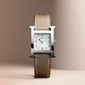 Dealmoon Exclusive: Hermes Hour Quartz White Dial Ladies Watch