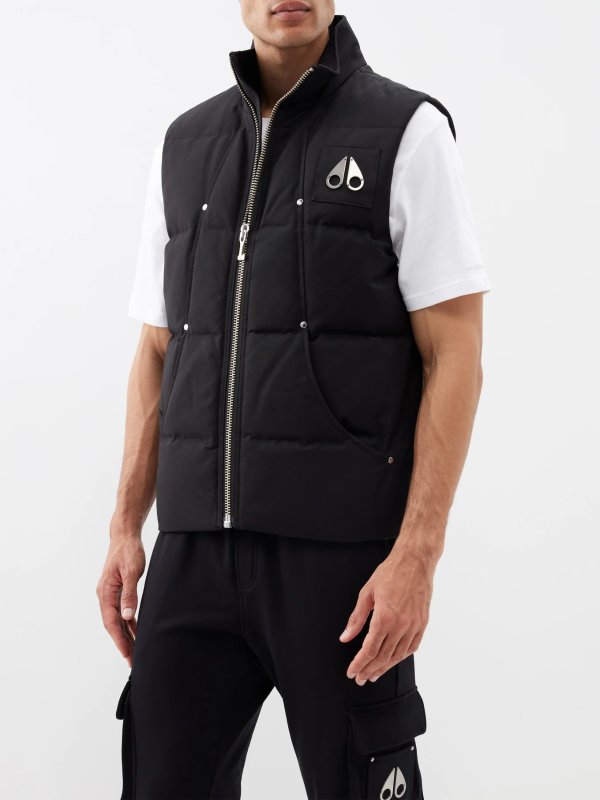 Montreal quilted down cotton-blend gilet