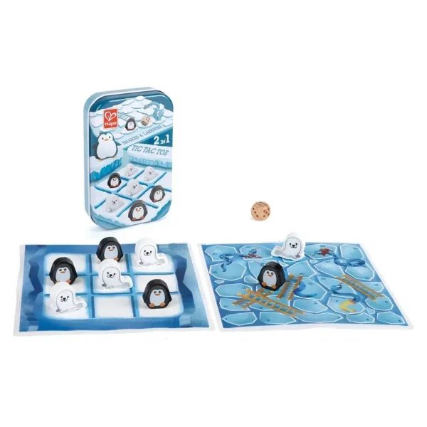 2 in 1-Tic Tac Toe/ Snakes & Ladders -Toys