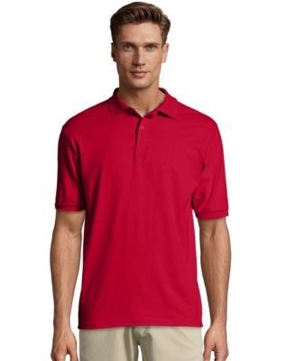 Hanes Men's Cotton-Blend EcoSmart® Jersey Polo