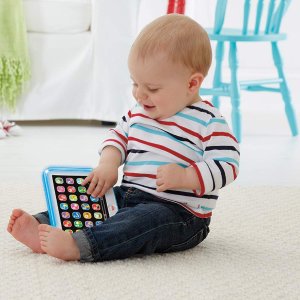 Fisher-Price Laugh & Learn Smart Stages Tablet, Gold @ Amazon