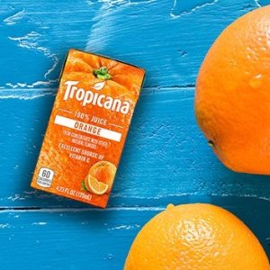 100% Juice Box, Orange Juice, 4.23oz (Pack of 44)