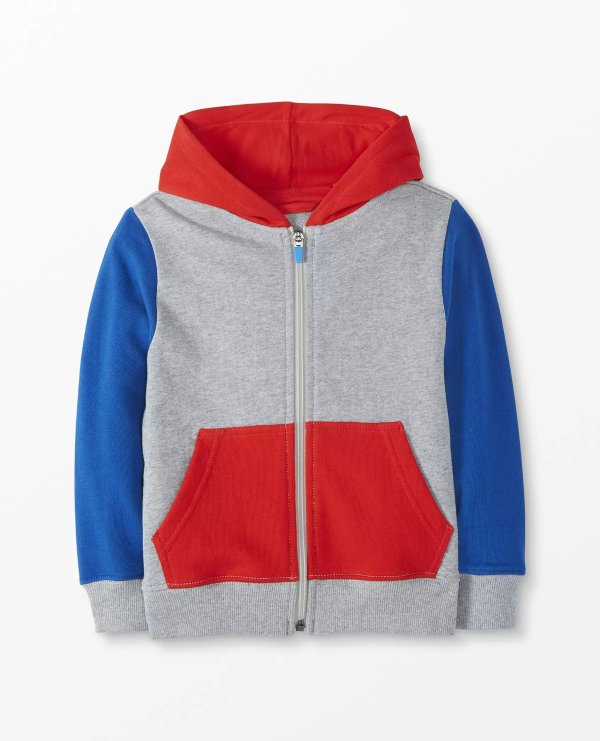 Colorblock Hoodie In French Terry