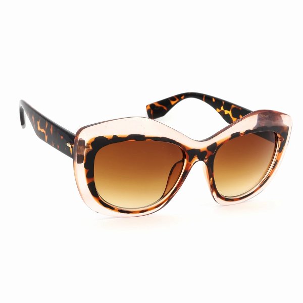 Oversized Wayfarer Sunglasses Tortoise/Clear Pink