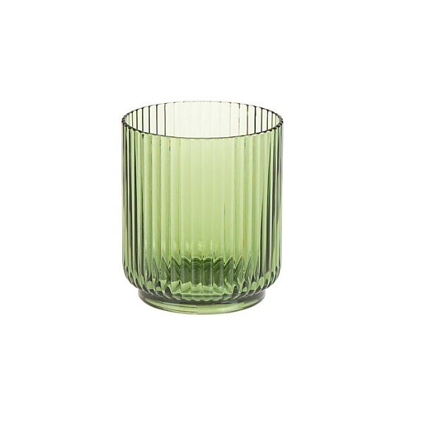 Textured Double Old Fashioned Glass in Green | Bed Bath & Beyond