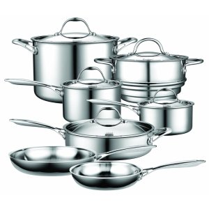 Cooks Standard Multi-Ply Clad Stainless-Steel 12-Piece Cookware Set