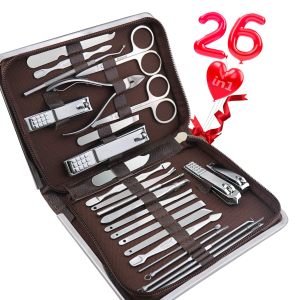 KITCCI Nail Clippers, Manicure Tools 26 in 1 Nail Set
