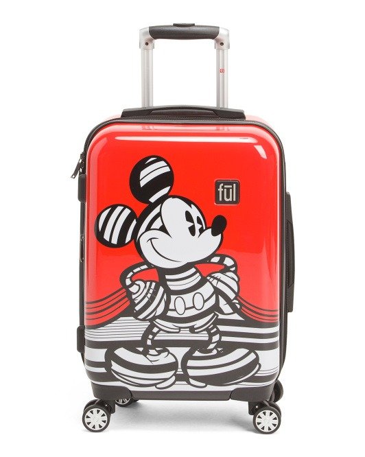 21in Mickey Mouse Striped Carry-on