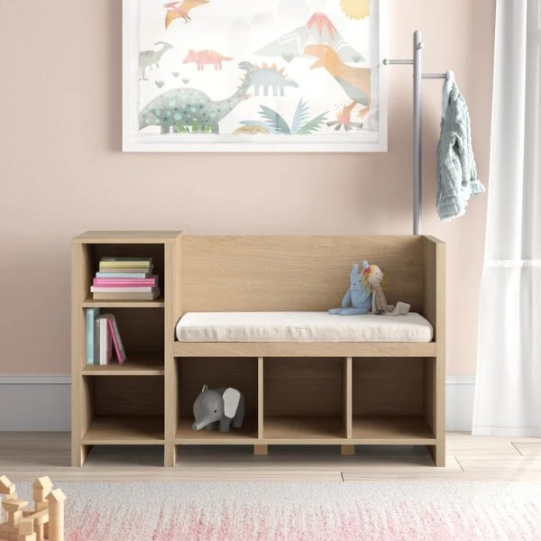 Thure Kid Toy Storage Bench and Coat Rack