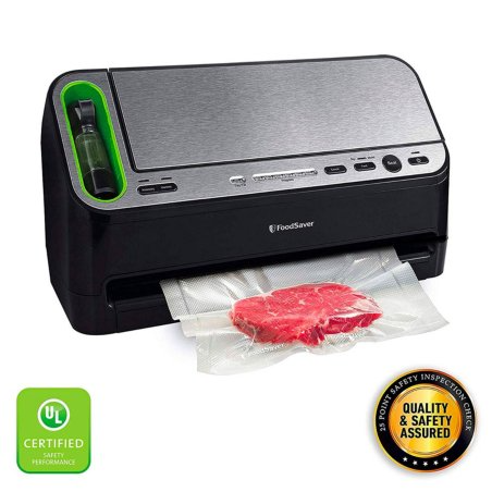 ® 2-in-1 Automatic Vacuum Sealing System with Starter Kit, v4440, Black Finish |