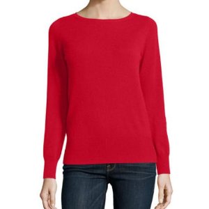 Neiman Marcus Cashmere Collection	 Long-Sleeve Bateau-Neck Cashmere Top @ Neiman Marcus