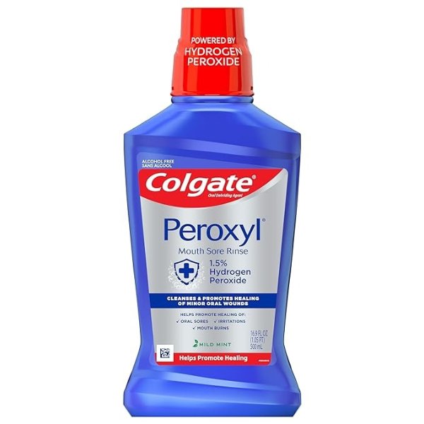 Peroxyl Mouth Sore Rinse, Mild Mint - 500mL, 16.9 fluid ounces