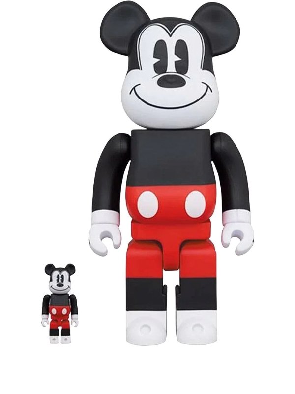 BE@RBRICK Mickey Mouse 100% and 400%摆件