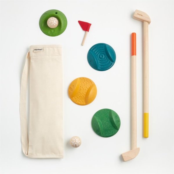 Plan Toys Wooden Mini Golf Playset | Crate & Kids