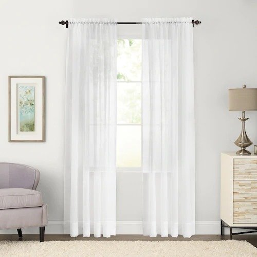 Goods for Life® 2-pack Sheer Voile Window Curtains