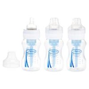Dr. Brown's Natural Flow 8oz 3pk Wide Neck Polypropylene Baby Bottle 