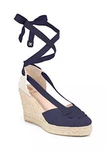 Margherita Ankle Wrap Wedge Sandals