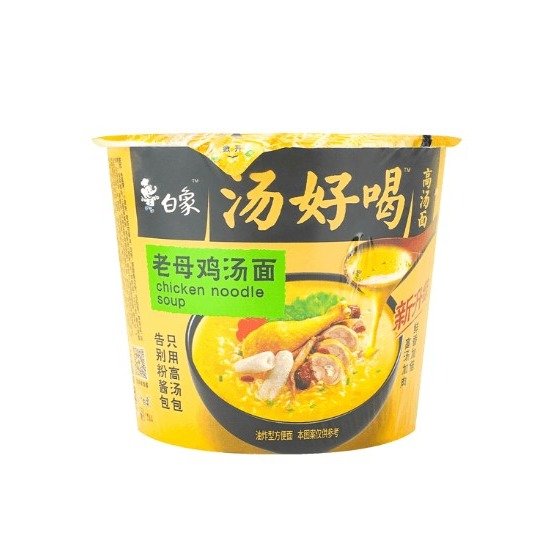 BAIXIANG Bowl Instant Noodle Artificial Chicken Soup Flavor 109g