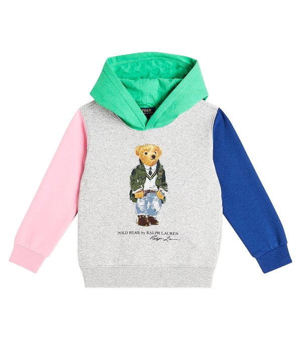 Polo Bear cotton-blend jersey hoodie