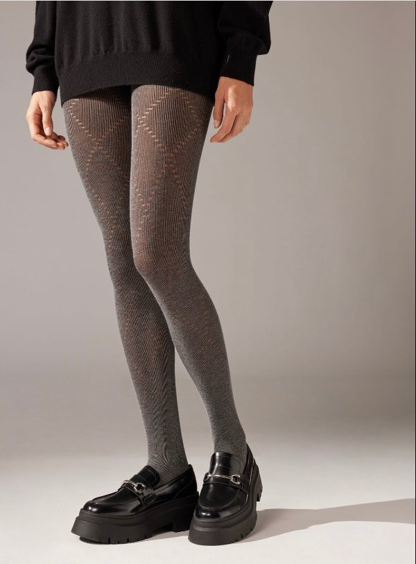 Sheer 30 Denier Tights with Back Jewel Line - Calzedonia