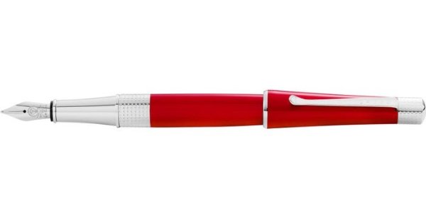 Beverly Translucent Red Lacquer Fountain Pen
