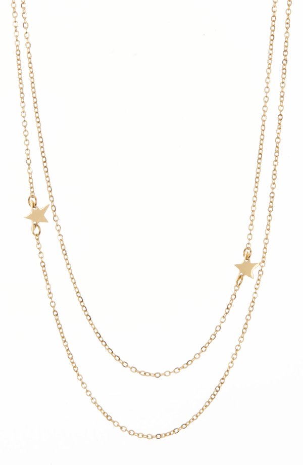 Double Star Chain Necklace