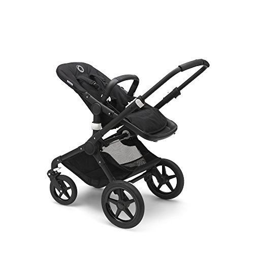 Fox Complete Full-Size Stroller, Black - Fully-Loaded Foldable Stroller with Advanced Suspension and All-Terrain Wheels