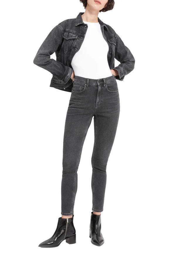 The High Rise Crop Skinny Jeans
