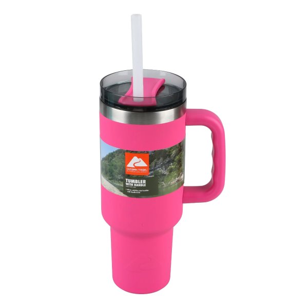 40 oz Vacuum Insulated Stainless Steel Tumbler Hot Pink