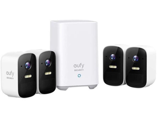 Security,Cam 2C 4-Cam Kit, Wireless Home Security System with 180-Day Battery Life, HomeKit Compatibility, 1080p HD, IP67, Night Vision, No Monthly Fee - Newegg.com