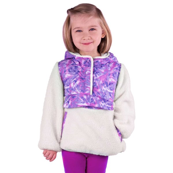 One Madison Kids' Fleece Pullover Hoodie, Purple