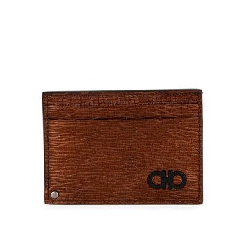 Men's Revival Gancini Card Case with Pull-Out Window