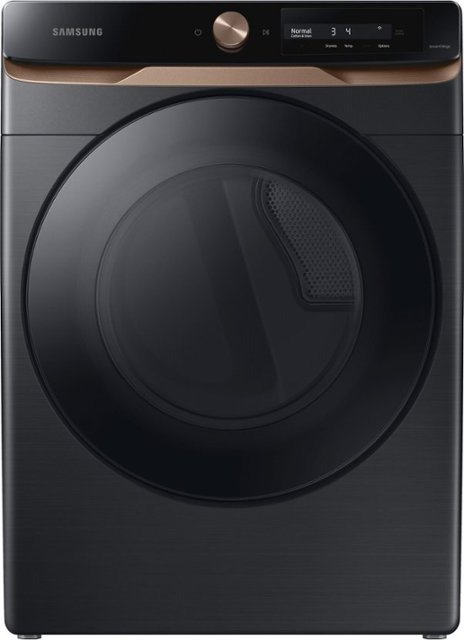 - 7.5 cu. ft. AI Smart Dial Electric Dryer with Super Speed Dry and MultiControl - Brushed Black