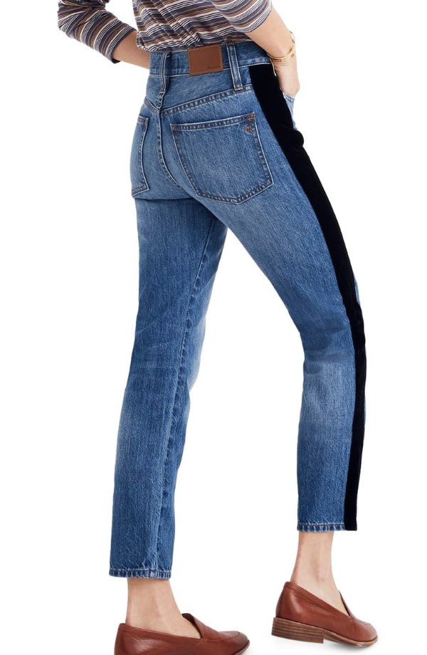 The Perfect Vintage Velvet Tux Stripe Jeans