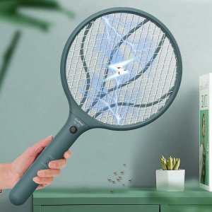 Endbug 大网面可充电式手持电蚊拍 带LED灯 夏日必备