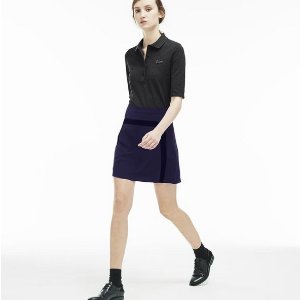 Lacoste Women's Crepe Seamed A-Line Skirt