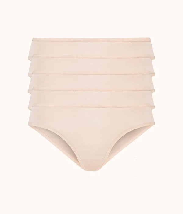 The All-Day Bikini 5-Pack: Toasted Almond