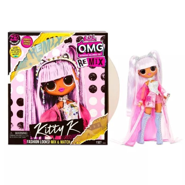 O.M.G. Remix Kitty K Fashion Doll &#8211; 25 Surprises with Music