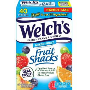 Welch's Fruit Snacks, Mixed Fruit 0.8oz 40 Count