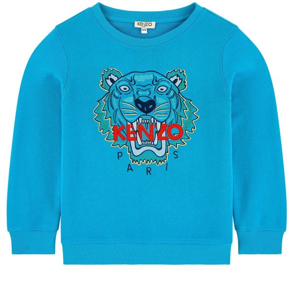 Blue Tiger Embroidered Sweatshirt | AlexandAlexa