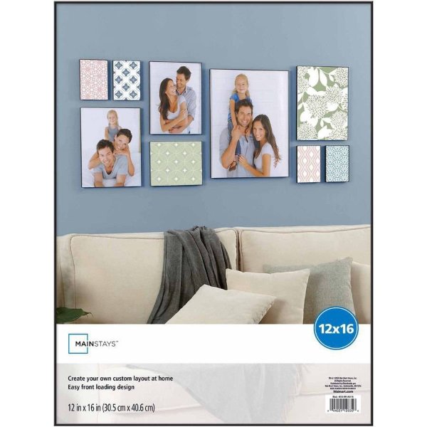 12" x 16" Format Picture Frame, Black Finish